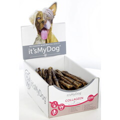 it's My Dog it's My Dog Collageen stick met kip + runderlong 25 cm 1 st. 25cm
