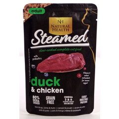 Natural Health Voer NH Cat Steamed Duck 85 gr.