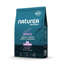 Naturea Naturea Cat Lands Salmon Chicken Rabbit Anchovies  5,5 kg.