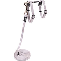 Rogz Beltz Catz AlleyCat Tuig+Lijn S Zilver 1 st. Small