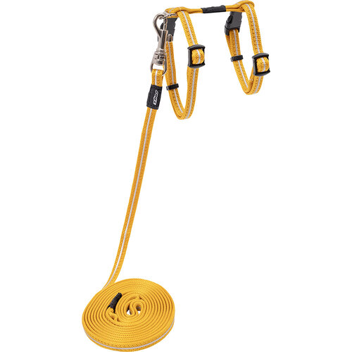 Rogz Beltz Catz AlleyCat Tuig+Lijn XS Goud 1 st. Extra Small