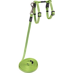 Rogz Beltz Catz AlleyCat Tuig+Lijn XS Lime 1 st. Extra Small