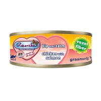 Renske Renske Kat Blik Vezel Kip met Zalm 70 gr.