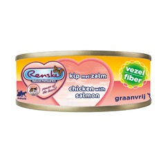 Renske Renske Kat Blik Vezel Kip met Zalm 70 gr.