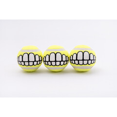 Rogz Yotz Toyz Grinz 3 Tennis Bal Multi Pak M Geel 1 st. Medium
