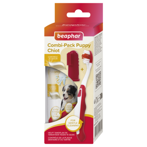 Beaphar Tandpasta & Borstel Combi-Pack Puppy 1 st.