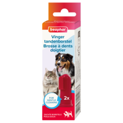 Beaphar Vingertandenborstel 2st 1 st.