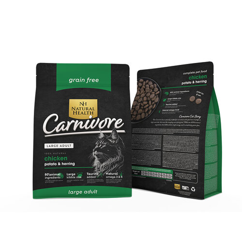 Natural Health Voer NH Cat Carnivore Large Bite 2 kg.