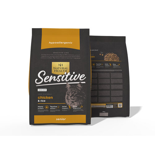 Natural Health Voer NH Cat Chicken Senior 10 kg.