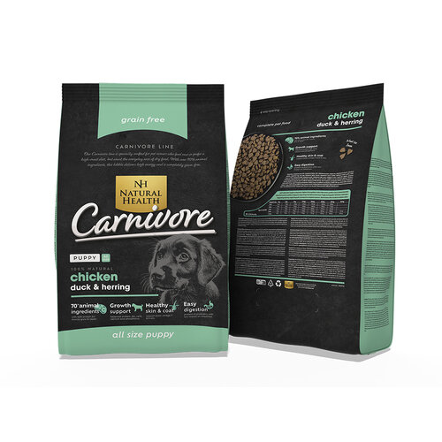 Natural Health Voer NH Dog Carnivore Puppy 2 kg.