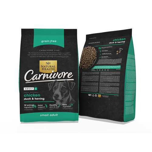Natural Health Voer NH Dog Carnivore Small Bite 2 kg.