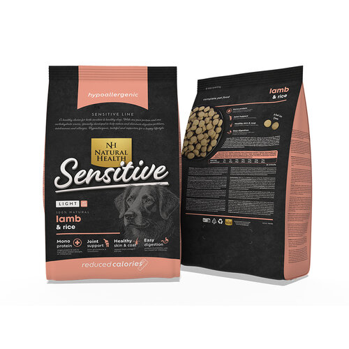 Natural Health Voer NH Dog Lamb & Rice Reduced 1.75 kg.