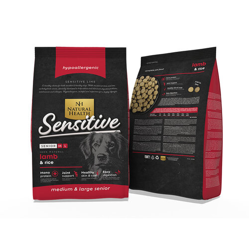 Natural Health Voer NH Dog Lamb & Rice Senior 1.75 kg.