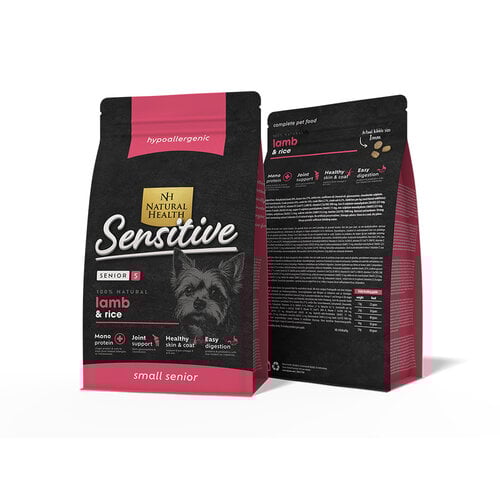 Natural Health Voer NH Dog Lamb & Rice Senior Small Bites 400 gr