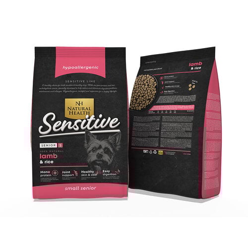 Natural Health Voer NH Dog Lamb & Rice Senior Small Bites 2 kg