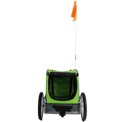 Doggy Ride Doggyride fietskar mini 20 groen/grijs cabin only