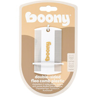 Boony vlooienkam kat 2-zijdig plastic wit