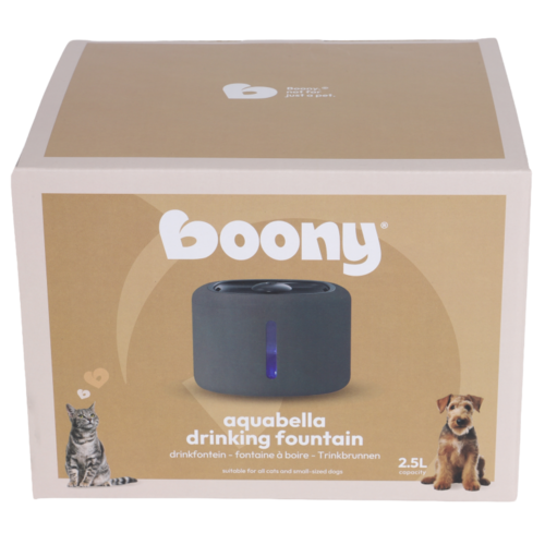 Boon Boon drinkfontein aquabella anthracite 2,5 liter