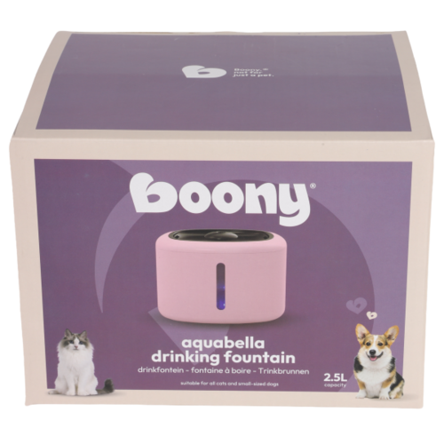 boon Boon drinkfontein aquabella pink 2,5 liter
