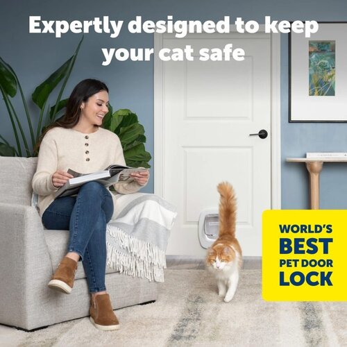 Staywell Petsafe kattendeur big cat flap wit