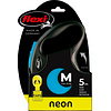 Flexi flexi rollijn NEW NEON tape M blauw, 5 meter.