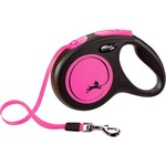 Flexi flexi rollijn NEW NEON tape M roze, 5 meter.