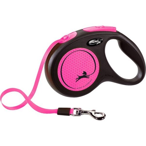 Flexi flexi rollijn NEW NEON tape M roze, 5 meter.