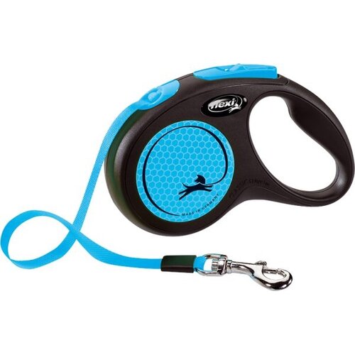 Flexi flexi rollijn NEW NEON tape S blauw, 5 meter.