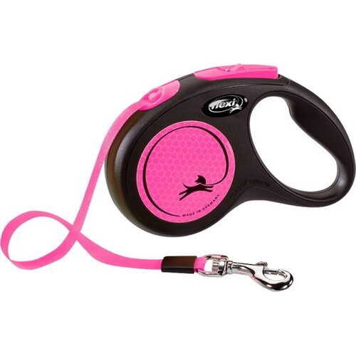 Flexi flexi rollijn NEW NEON tape S roze, 5 meter.