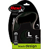 Flexi flexi rollijn BLACK DESIGN tape L zwart, 5 meter.