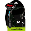 Flexi flexi rollijn BLACK DESIGN tape M blauw, 5 meter.