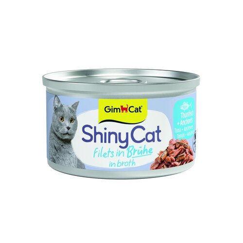Shiny Cat ShinyCat Filets In Broth Tonijn + Ansjovis 70 gr.