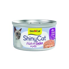 Shiny Cat ShinyCat Filets In Jelly Tonijn + Garnalen 70 gr.