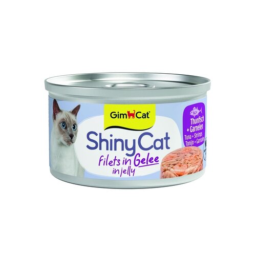 Shiny Cat ShinyCat Filets In Jelly Tonijn + Garnalen 70 gr.