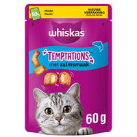 Whiskas Whiskas Temptations Zalm 60 gr.