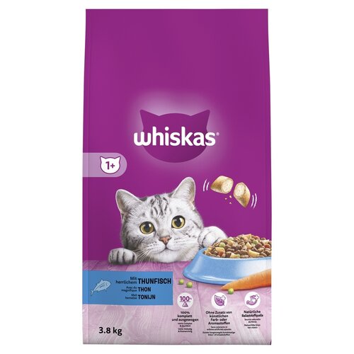 Whiskas Whiskas Droog Tonijn 3800 gr.