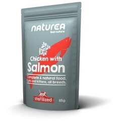 Naturea Naturea Cat Wet Food Chicken Salmon 85 gr.