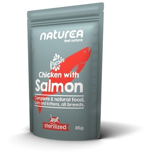 Naturea Naturea Cat Wet Food Chicken Salmon 85 gr.