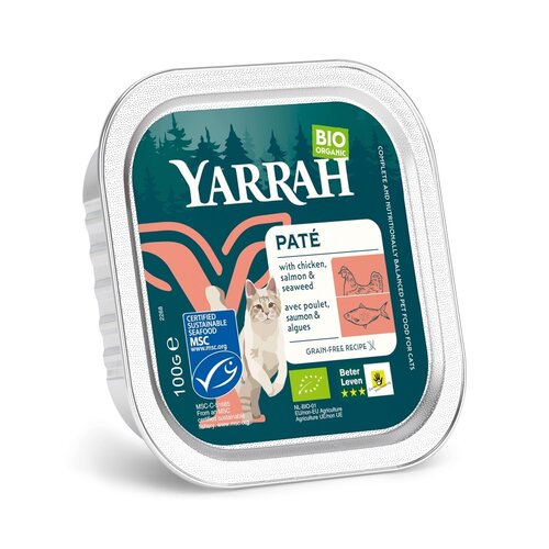 Yarrah Yarrah Kat Alu Pate Zalm/Zeewier 100 gr.