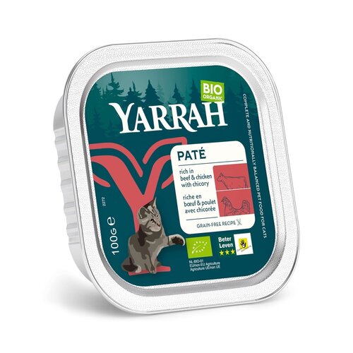 Yarrah Yarrah Kat Alu Pate Kip/Rund/Chichorei 100 gr.
