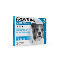 Frontline Frontline Spot-On Hond M 10-20kg 3 Pipet