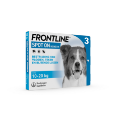 Frontline Frontline Spot-On Hond M 10-20kg 3 Pipet