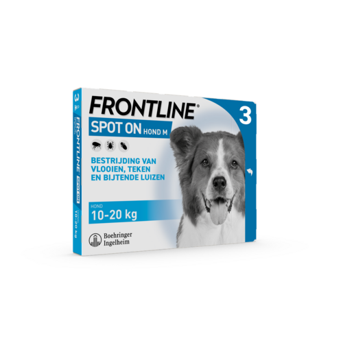 Frontline Frontline Spot-On Hond M 10-20kg 3 Pipet