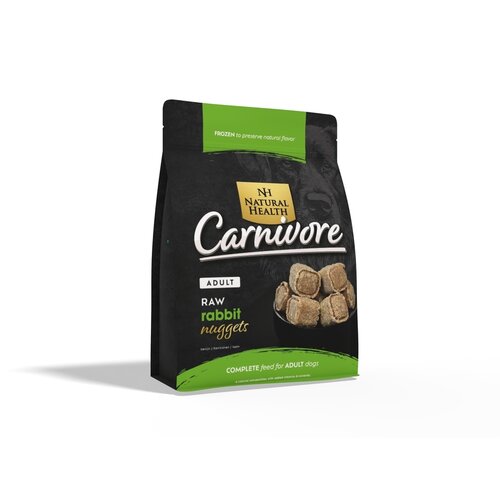 natural health diepvries Natural Health Dog Carnivore Raw Nuggets Rabbit 1575 gr.