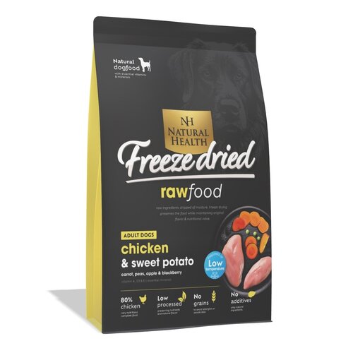 Natural Health Voer Natural Health Dog Freeze Dried Chicken 400 gr.