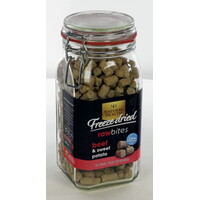 Natural Health Voer Natural Health Dog Raw Bites Freeze Dried Snack Beef 225 gr,