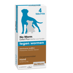 No Worm No Worm Exitel Hond 4 Tab. 4 tab.