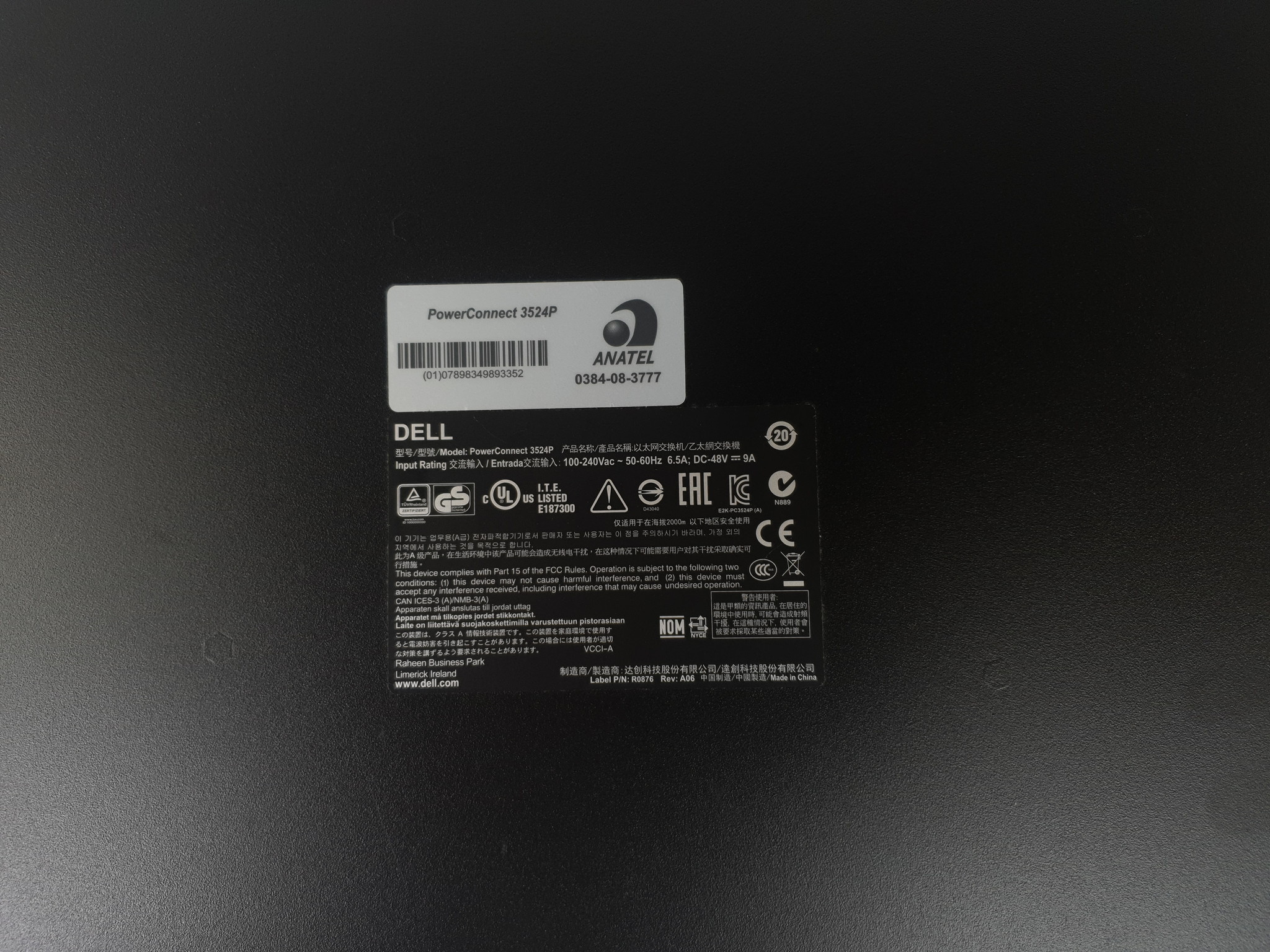 Dell Dell 3524P 24PRT POE Ethernet PowerConnect // 0P489K - P489K