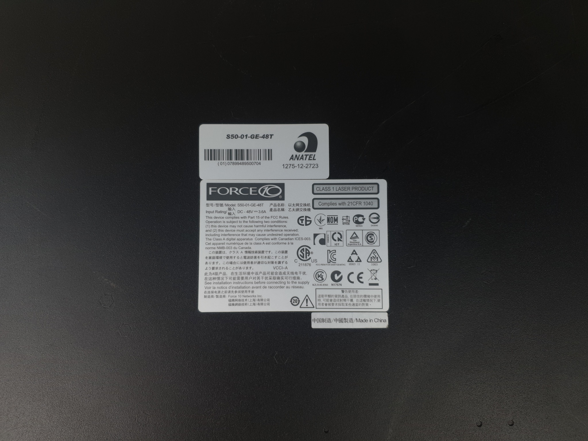 Dell Dell S50N 48PRT Ethernet Force10 // 01WYCN - 1WYCN