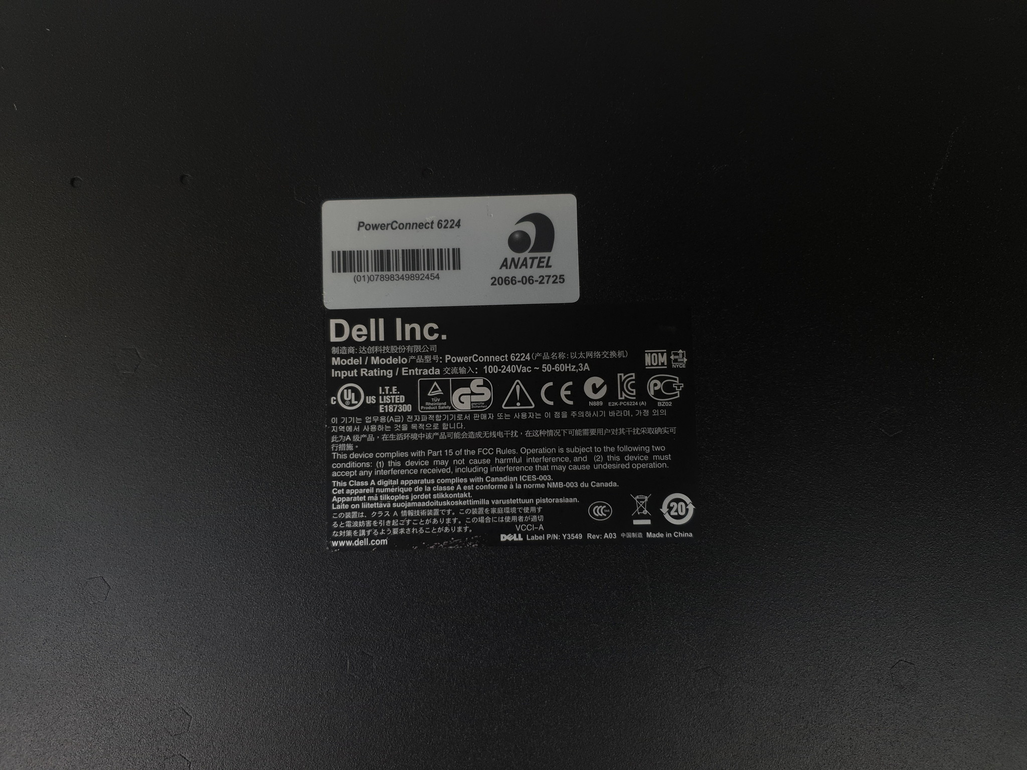 Dell Dell 6224 24PRT Ethernet PowerConnect // 0TK308 - TK308